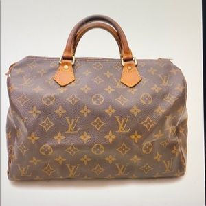 Louis Vuitton Speedy 30 M41526 Brown Monogram Bag